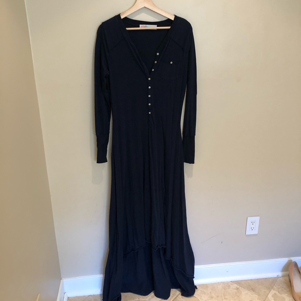 Free People Beach Long Sleeve Maxi